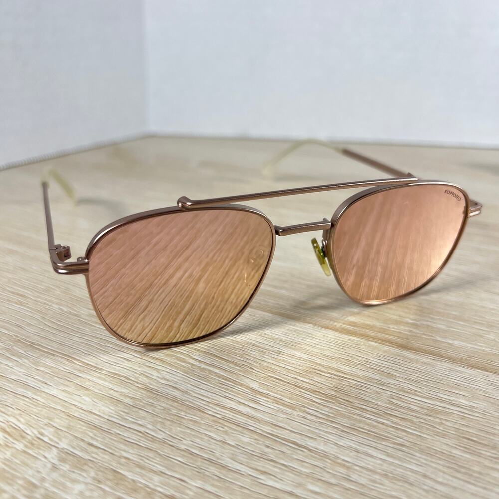 Komono The Alex Sunglasses Mirrored Lenses Gold Frame 51-19-145